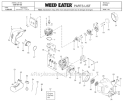 Page A Diagram and Parts List for XT700  Weed Eater Trimmer